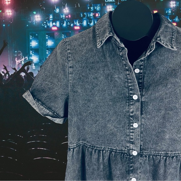 Vintage Denim Dress - Size Large - Picture 6 of 11